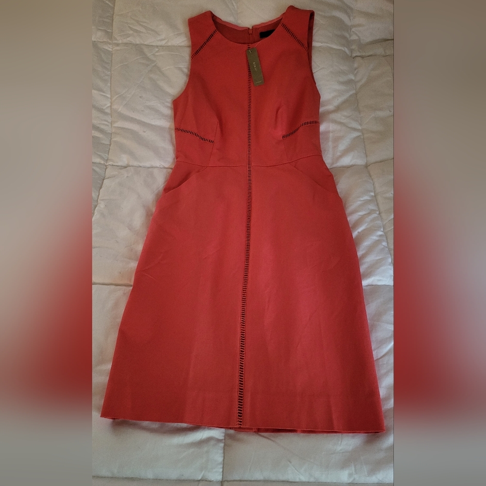 J.Crew dress linen orange size 4nwt - Picture 16 of 16
